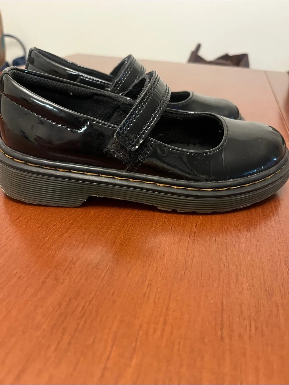 Dr Martens Maccy Mary Jane Shoes with Velcro Strap